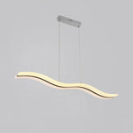 suspension lumineuse moderne blanc ligne ondulée acrylique 90 260V dimmable chambre salon