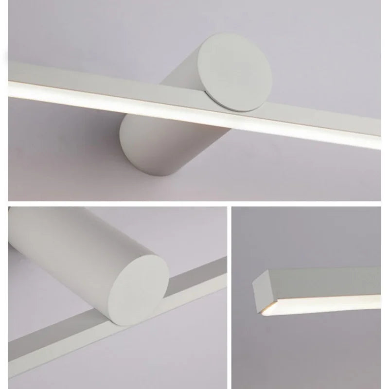 applique murale led moderne éclairage quotidien noir mat fixée mur cuisine salle manger chambre