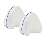 coussin repos jambes blanc bleu texture ligne blanche confortable ergonomique zippable 25cm 98mm