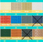 toile protection solaire jaune blanc moderne clips métalliques acier rallonges opacity 95% uv bloque