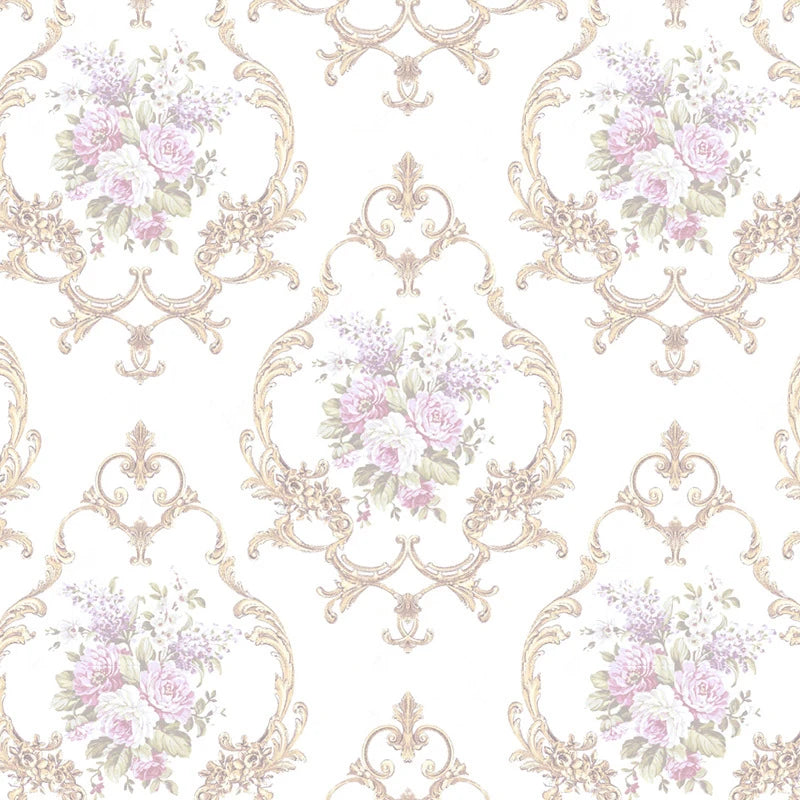 papier peint floral baroque géométrique fantaisie science fiction vintage opaques beige rose violet bleu