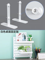 panneau perforé blanc étagère murale moderne accessoires rangement clips couteau clavier figurines