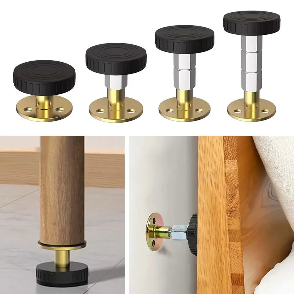 pieds meuble réglables moderne noir doré adhésif armoire canapé lit table fixateur instructions