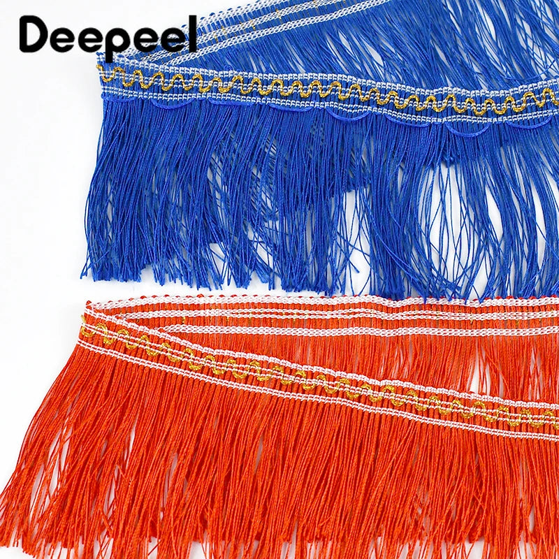 franges décoratives rubans frisés polyester rouge bleu rose jaune vert 10cm textiles decoration