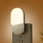veilleuse led enfichable protection yeux lampe chevet bébé salon blanc moderne tactile prise murale