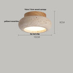 lampe moderne bois beige brun granuleux led e27 60w minimaliste