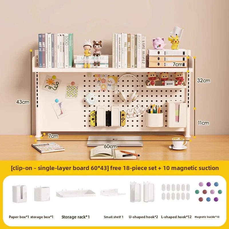 étagère murale modulaire métal blanc porte crayons support objets moderne