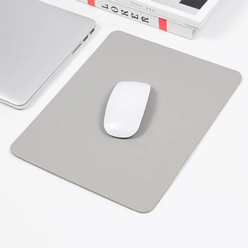 tapis souris cuir texture moderne bleu clair rose pâle olive noir confortable gaming portable