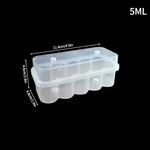 boîtes rangement transparentes flacons cosmétiques réutilisables modernes sans motif