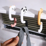 porte sacs mignon panda orange noir blanc utilisation multiple adhésif portable crochet PVC