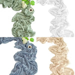 nappe plissée semi transparente polyester coton multicolore décoration noël fête mères bohème festive