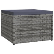 coffre rangement tressé gris bleu foncé coussin amovible moderne extérieur