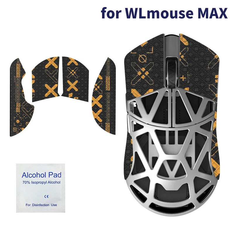souris jeu souris antidérapante stickers adhésifs motifs géométriques pieds rechange serviette antiseptique noir rouge
