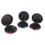 porte monnaie compact rond tissu noir bleu rouge violet vert moderne