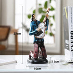statues miniatures musiciens guitare saxophone trombone batterie décoration intérieure moderne stylisée