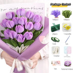 bouquet fleurs artificielles blanc orange moderne minimaliste ruban peluche matériaux artisannels