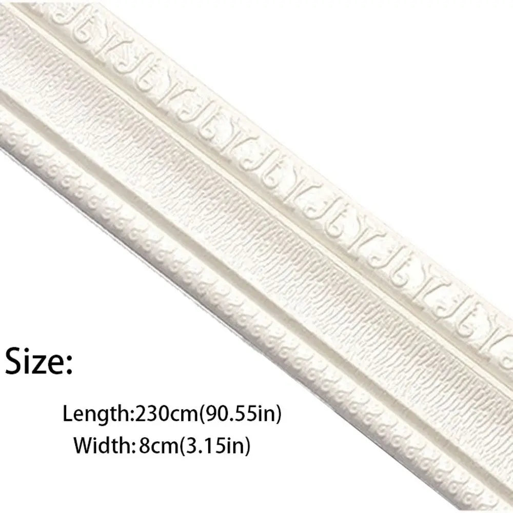 ruban auto adhésif blanc texture cuir géométrique moderne 230cm 8cm 0.6cm