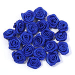 fleurs artificielles roses polyester clips décorations mariage anniversaire intérieur 1.5cm