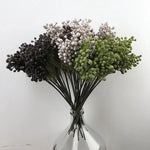bouquet artificiel violet gris vert blanc extérieur naturel brillant plastique exposéextérieur