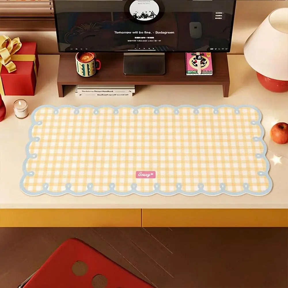 tapis moderne carreaux beige rose bleu adhésif 30x60cm 35x80cm opaquet décors