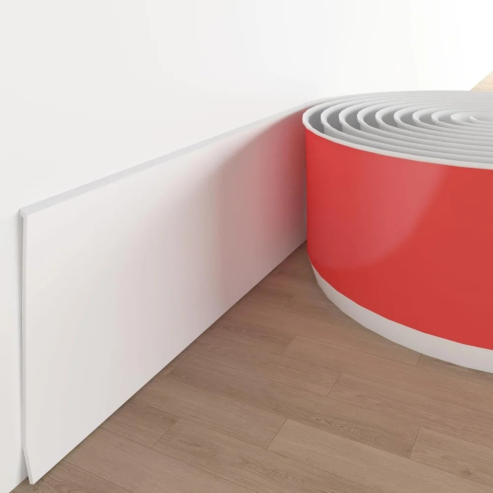 protection murale pvc moderne 8cm large 1m 2m 3m adhésif noir gris rouge