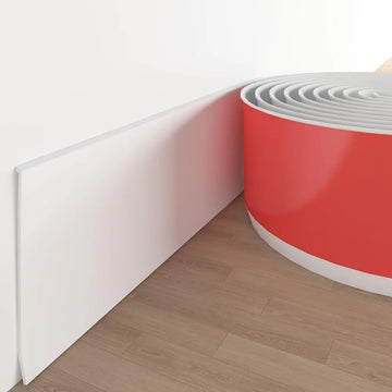 protection murale pvc moderne 8cm large 1m 2m 3m adhésif noir gris rouge