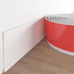 protection murale pvc moderne 8cm large 1m 2m 3m adhésif noir gris rouge