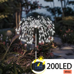 guirlande lumineuse solaire multicolore moderne filament fleur extérieure imperméable led jardin