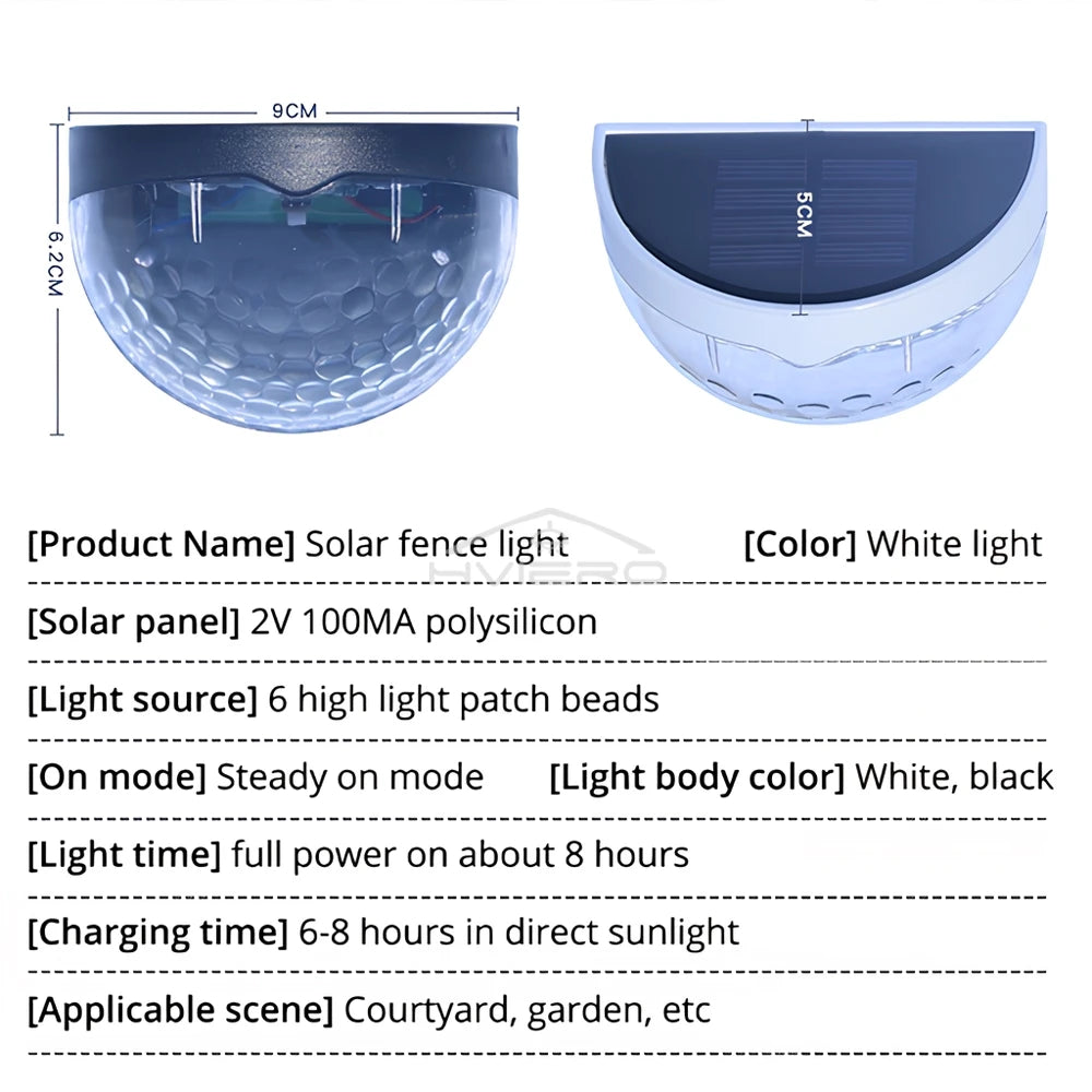 lumière solaire murale moderne perforée ip65 led noir blanc minimaliste