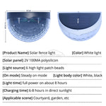 lumière solaire murale moderne perforée ip65 led noir blanc minimaliste