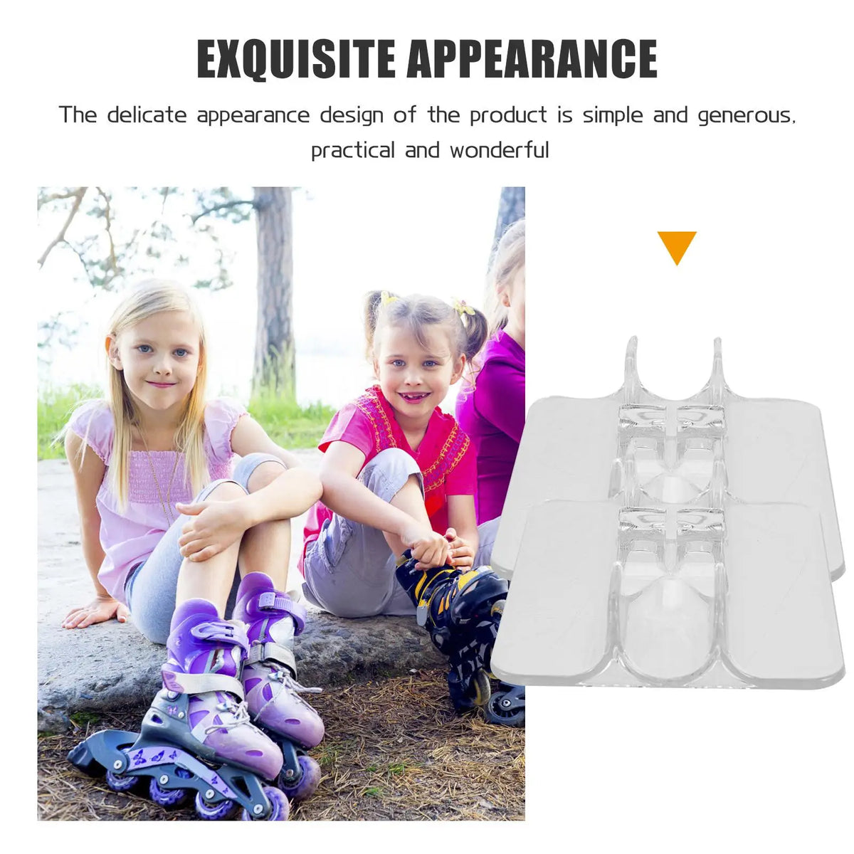 présentoir transparent patins roulettes support mur minimaliste utilitaire transparent plastique