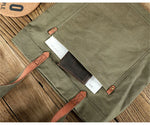 sac main vert olive toile douce fermeture éclair casual unisexe polyvalent texture tissée casual