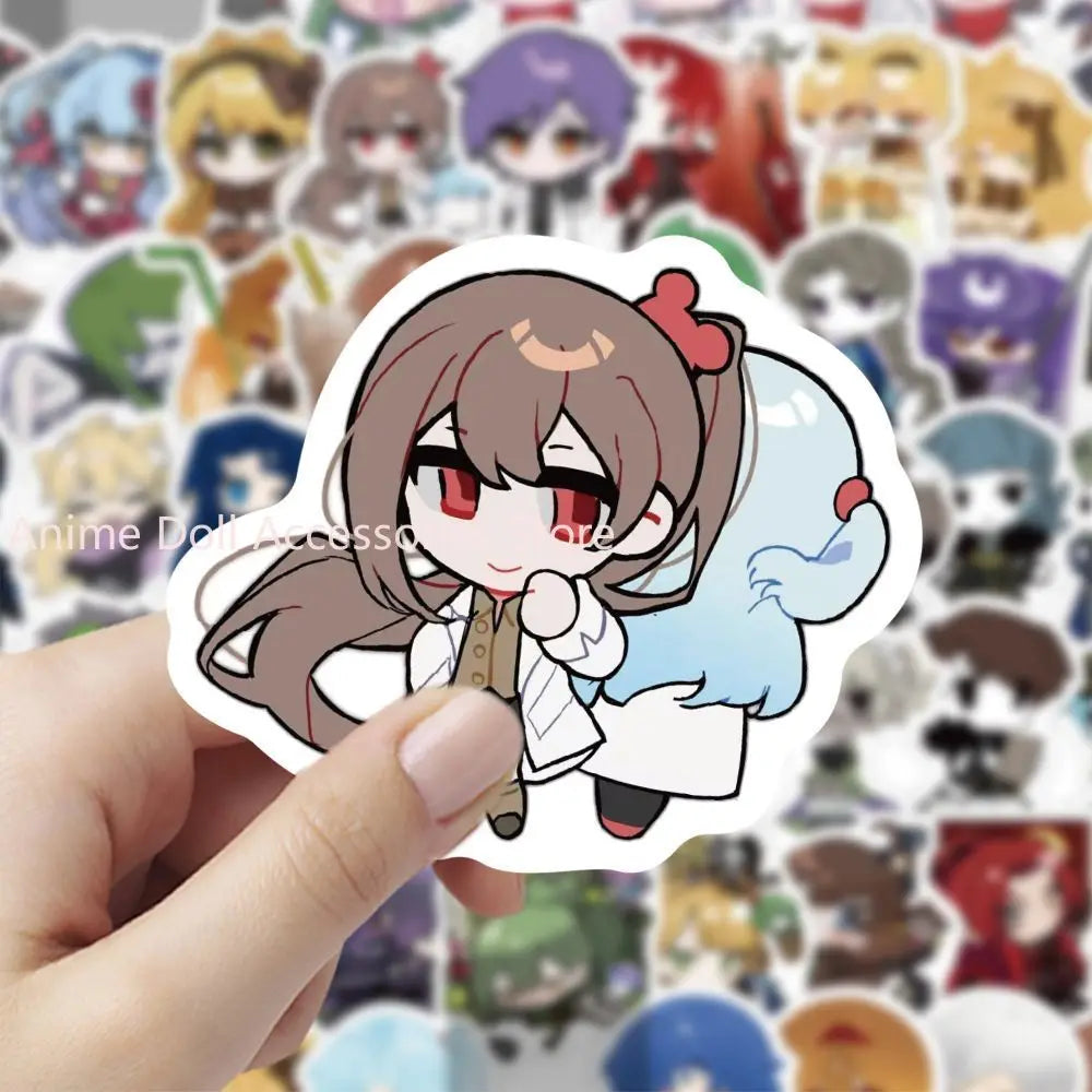 stickers dessin animé personnages variés poses différentes opaques unisexe accessoire collection