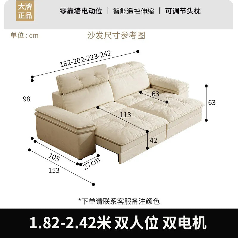 canapé d'angle moderne beige clair coussins doux bois chêne meuble salon minimaliste