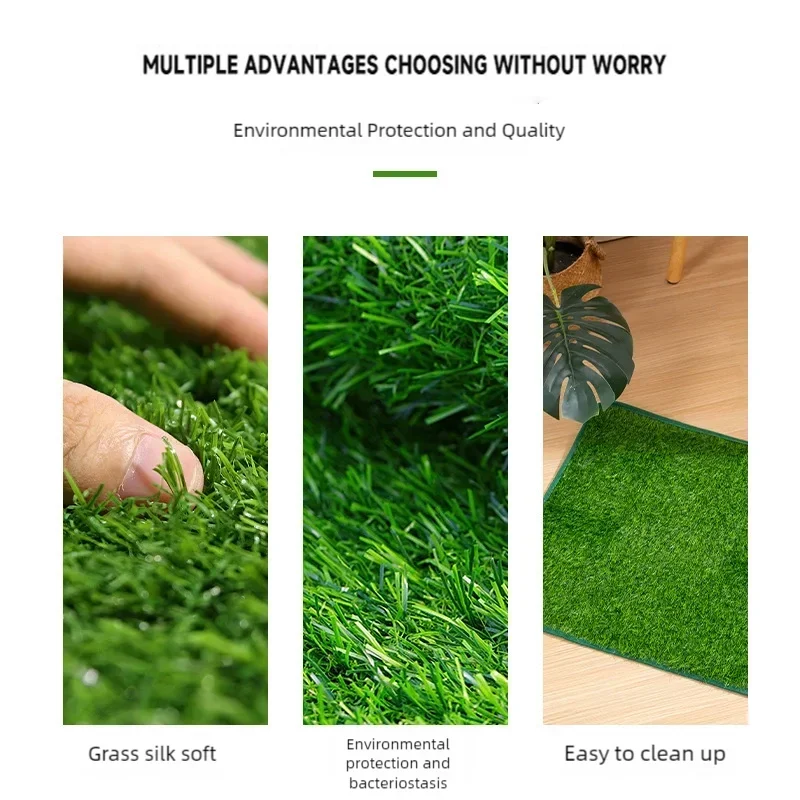 tapis herbe artificielle vert moderne chiens réutilisable lavable sans odeurs drainage intérieur