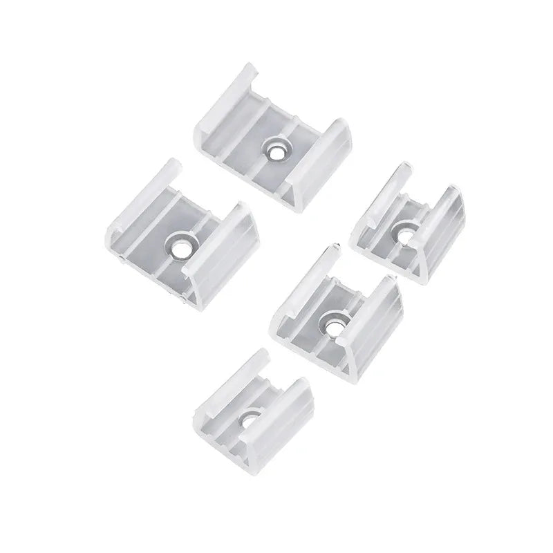 Clips fixation ruban led blanc translucide moderne vis certification ul vde ccc fcc.gs