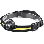 lampe frontale rechargeable led modes lumiere réglable tête camping pêche