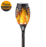 lumière solaire décorative moderne flamme artificielle motifs floraux noir orange jauneextérieur patio allée