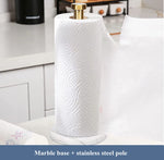 support serviettes papier blanc marbre doré moderne vis inclusion notice d'utilisation