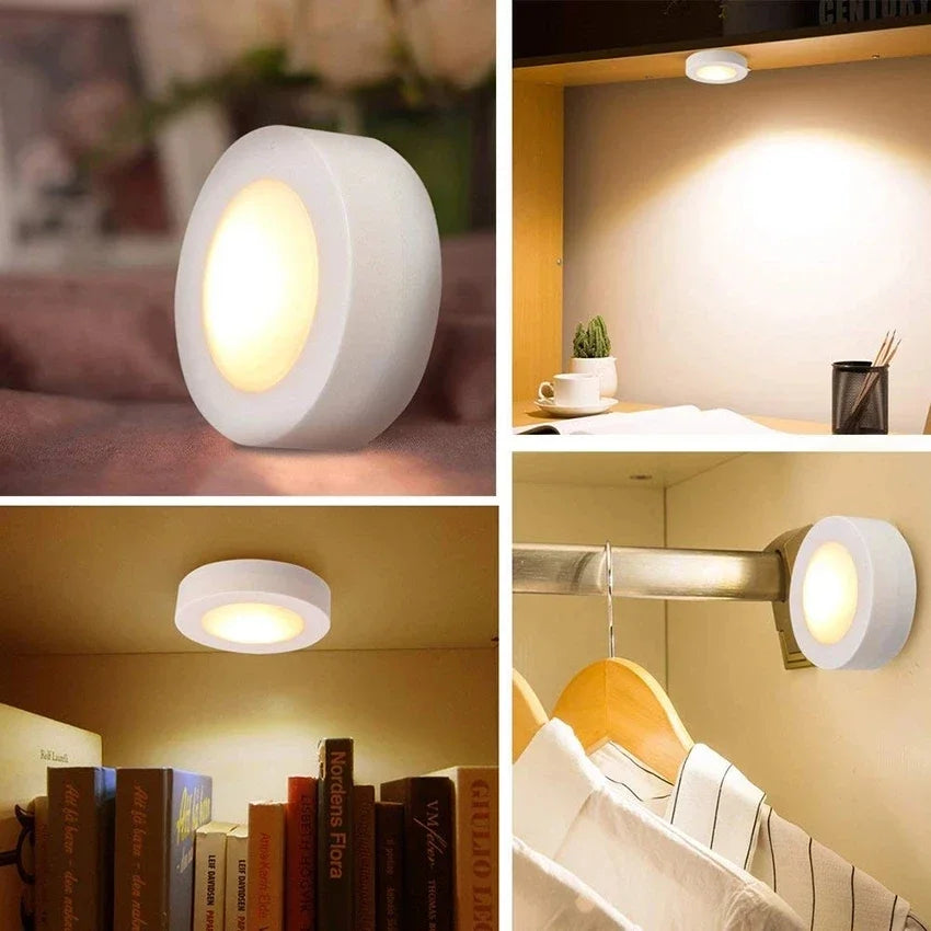 lampe led sans fil rechargeable blanc moderne adhésive télécommande inclusière