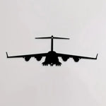 décoration murale avion métal noir silhouette minimalisteintérieur cuisine fixationsans éléments 30cm 10cm