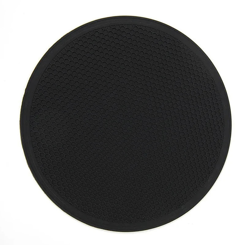 tapis silicone hexagonal moderne bleu turquoise bleu foncé gris noir opalescent cuisine minimaliste