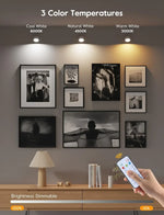 Spot LED rechargeable moderne blanc rond lisse télécommande adhésif aimant charge Type