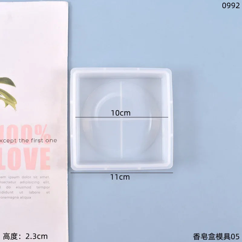 moules savon silicone motifs floraux transparents moderne minimaliste