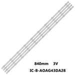 bande lumineuse led blanc moderne 840mm 3v opaques sans logo