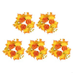 couronnes décoratives automnales fleurs artificielles feuilles rustiques mariage fiançailles