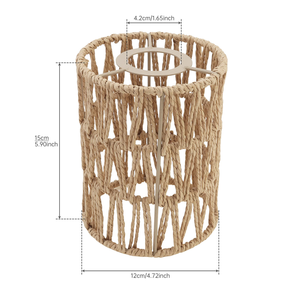 lampe suspendue tressée rustique boho câble électrique interrupteur crochets différentes couleurs chambre salon