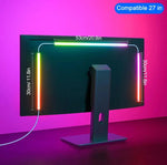 ruban led multicolore moderne 24 27 32 34 pouces synchronisation musicale application télécommande