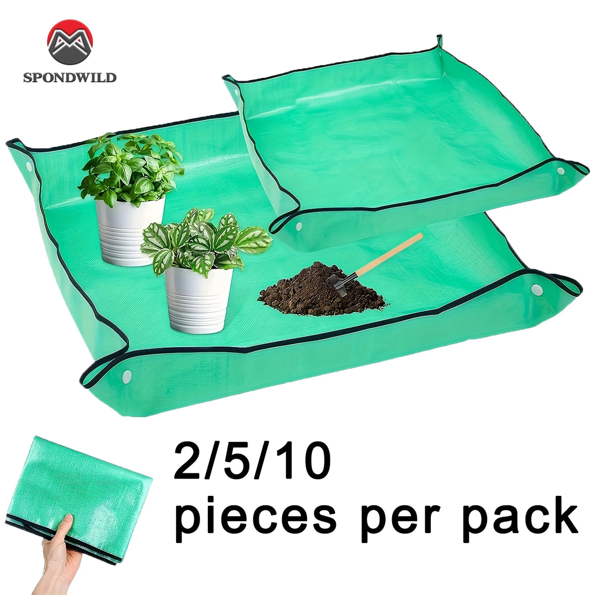 tapis jardinage vert texture tissée pratique anti fuite pliante réutilisableextérieurintérieur