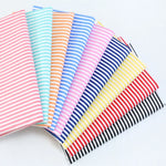 tissu coton biodegradable sergé rayures fruitées orange rose bleu jaune noir moderne bricolage couture